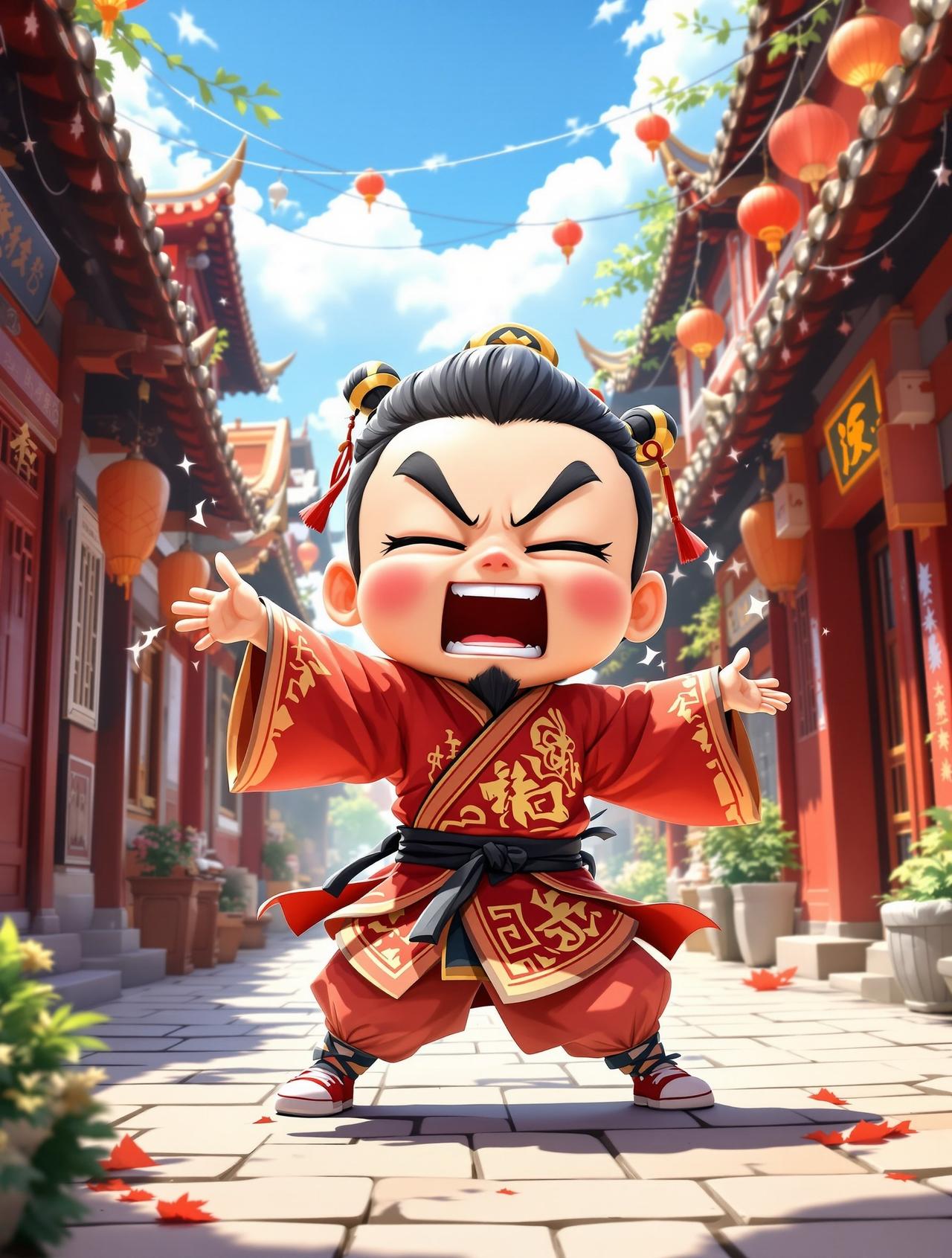 91AI短剧 - 笑闹江湖 - 搞笑动漫短剧封面